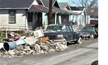 Cars destroyed